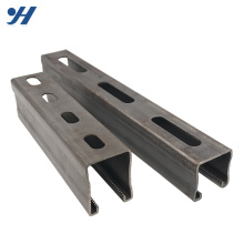 Acero inoxidable galvanizado ranurado Unistrut perfil de acero laminado c canal